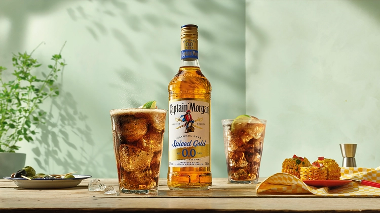 Captain Morgan launches alcohol-free drink Spiced Gold 0.0%