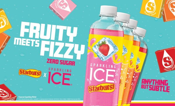 Sparkling Ice and STARBURST partners for new zero-sugar beverage