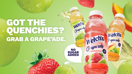 Welch's launches Grape'ade beverage made with Niagara green grapes