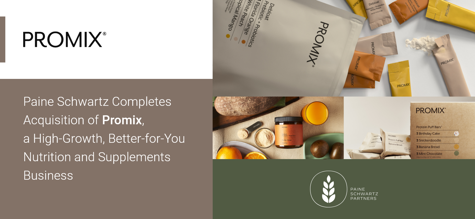 Paine Schwartz acquires Promix nutrition and supplements brand