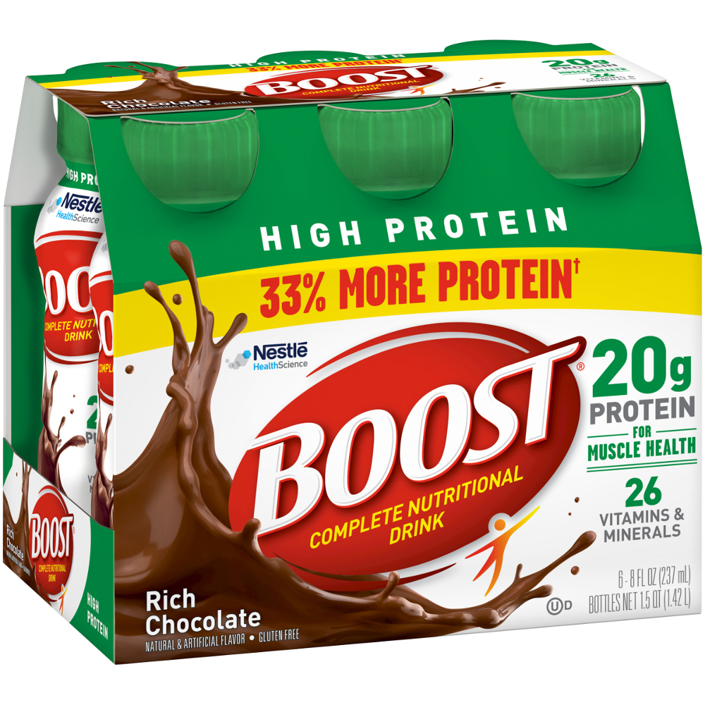Nestlé reformulates Boost with 33% more protein