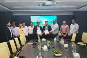 Representatives from Sunsure Energy and Bisleri International at Bisleri’s Mumbai Office