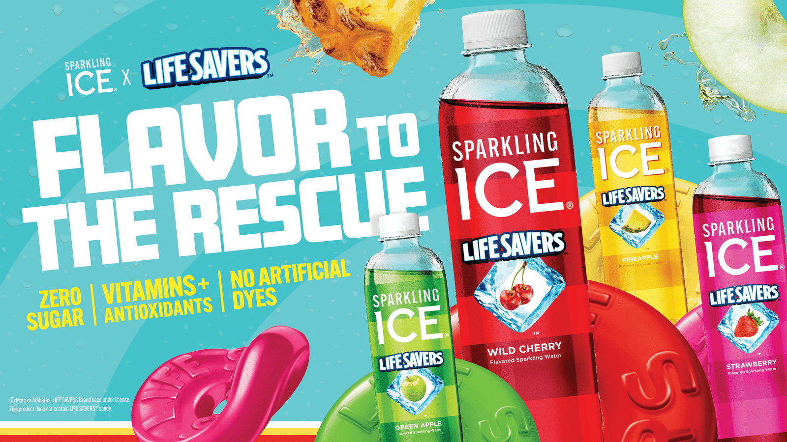 Sparkling Ice LIFE SAVERS collab brings four new candy-inspired flavours