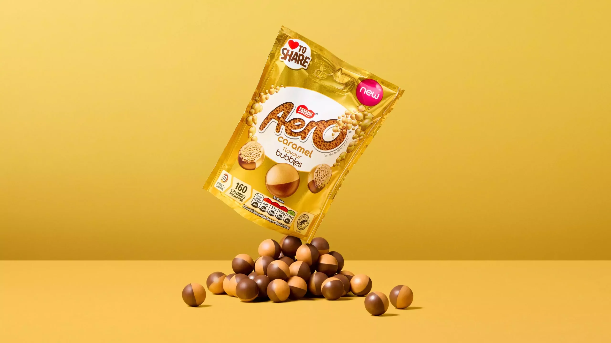 Nestlé Expands Aero Bubbles Range with New Caramel Flavour in UK and Ireland